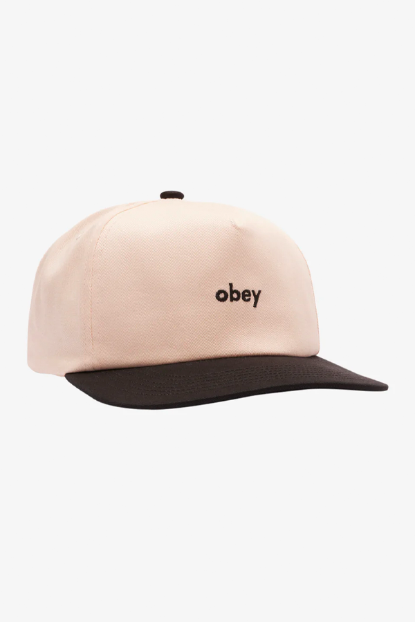 Obey Case 5 Panel Snapback | Black Multi - Thumbnail Image Number 1 of 2