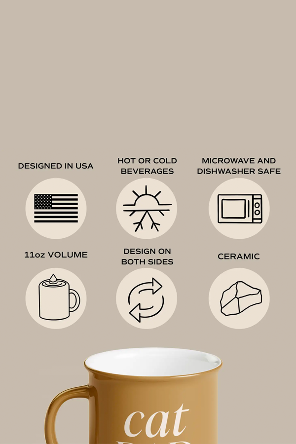 Cat Dad Campfire Coffee Mug - Thumbnail Image Number 3 of 3