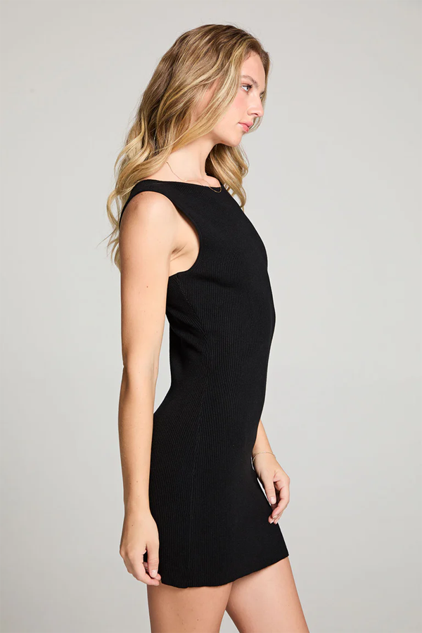 Reno Mini Dress | Licorice - Thumbnail Image Number 3 of 6