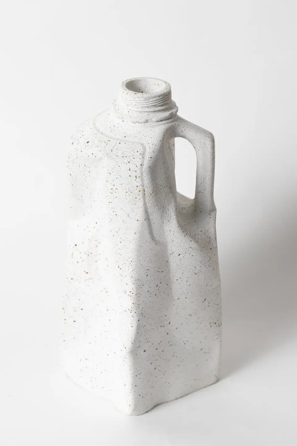 Milk Jug Vase | White Terrazzo - Thumbnail Image Number 1 of 2