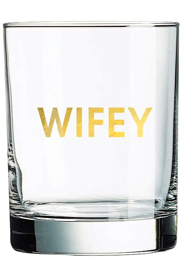 Wifey Rocks Glass - Thumbnail Image Number 1 of 2