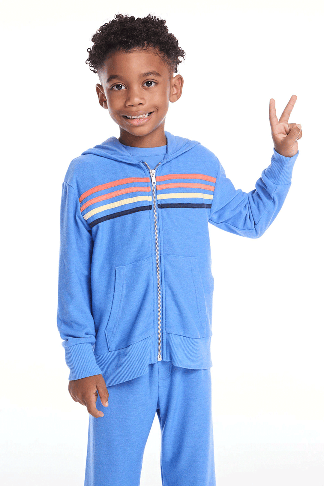 Paxton Dream Zip Up Hoodie | Blue - Visual Media Number 1 of 3