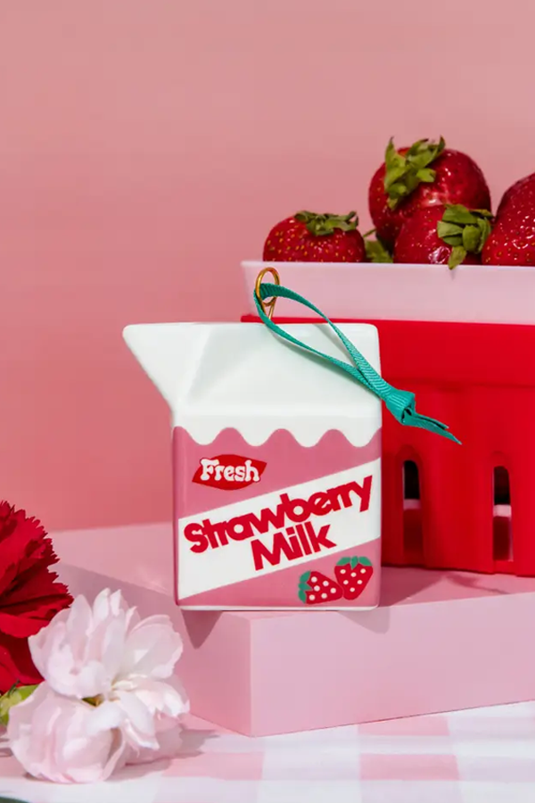 Strawberry Milk Ornament - Thumbnail Image Number 1 of 2