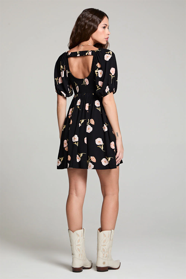 Summer Mini Dress | Black - Thumbnail Image Number 4 of 4