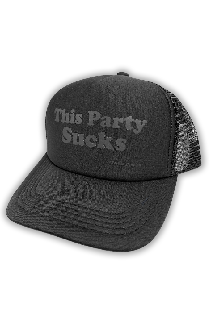 This Party Sucks Hat | Black on Black - Visual Media Number 1 of 1