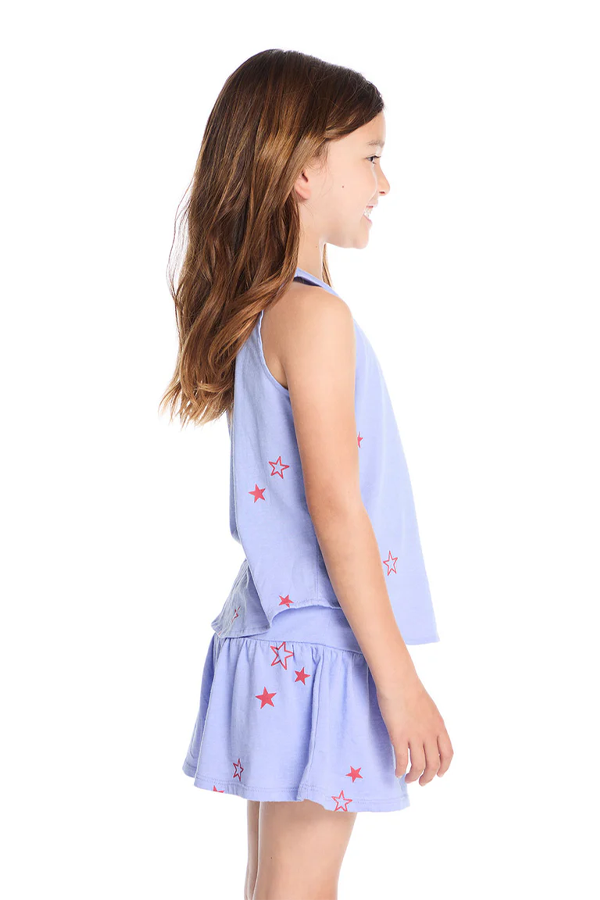 Tossed Stars Tank | Powdered Blue - Visual Media Number 2 of 4