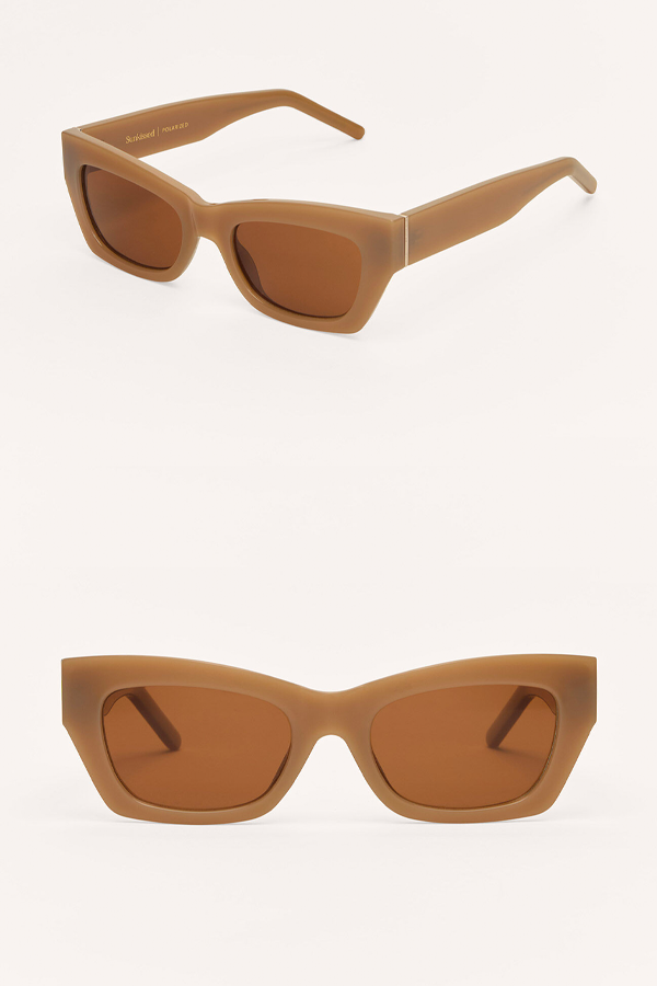Sunkissed Sunglasses | Taupe - Brown - Visual Media Number 1 of 1