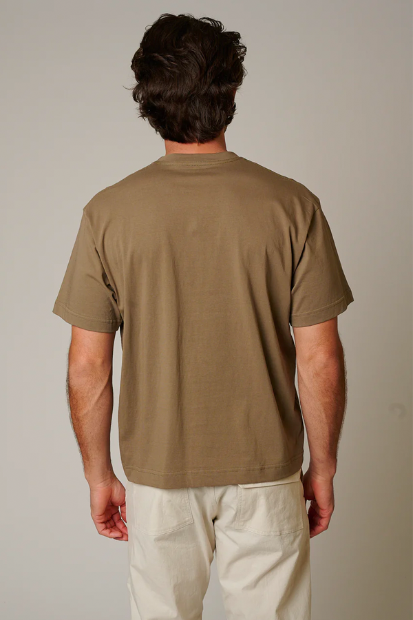 Organic Cotton Box T | Olive - Visual Media Number 2 of 2