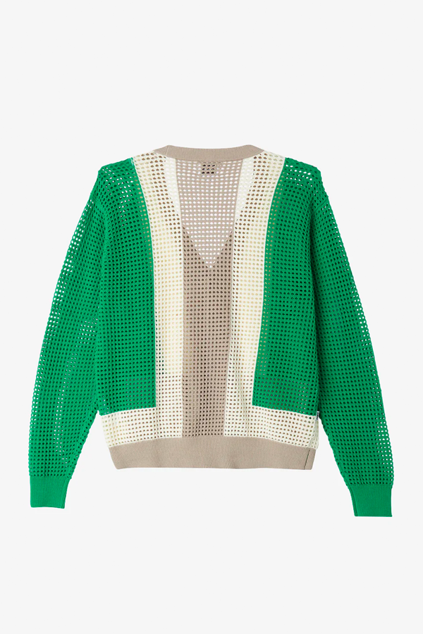 Anderson 60's Cardigan | Green Multi - Main Image Number 4 of 4