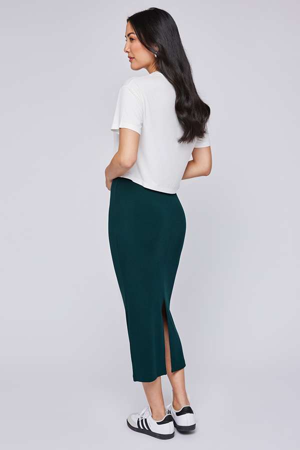 Sayulita Midi Skirt | Forest - Thumbnail Image Number 2 of 2