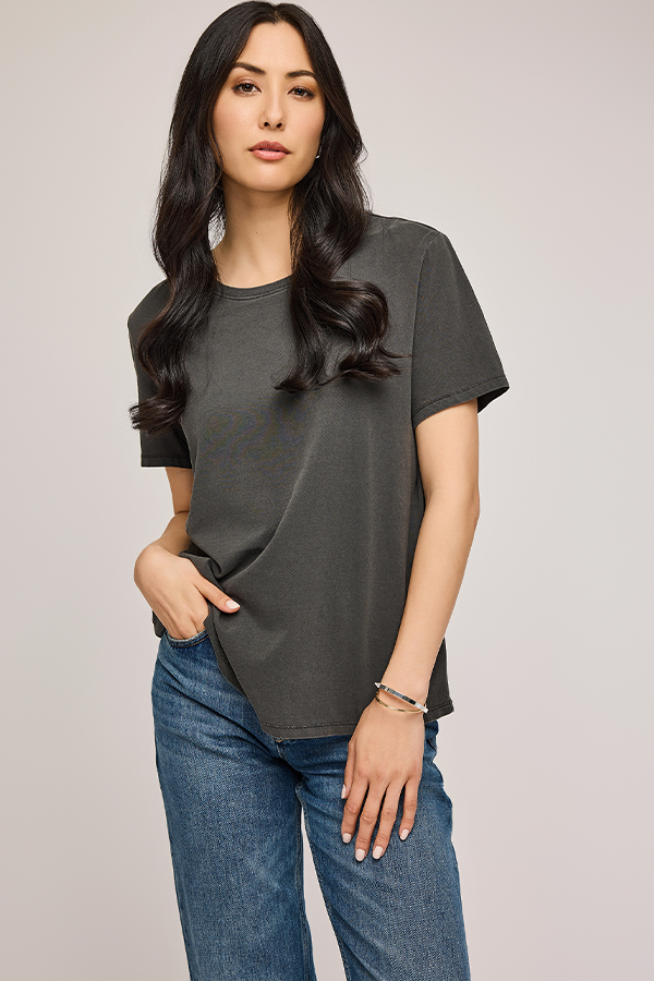 Victoria Tee | Washed Black - Visual Media Number 1 of 3