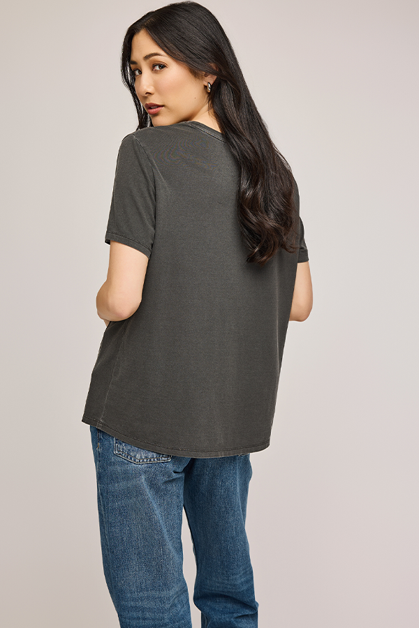 Victoria Tee | Washed Black - Visual Media Number 2 of 3