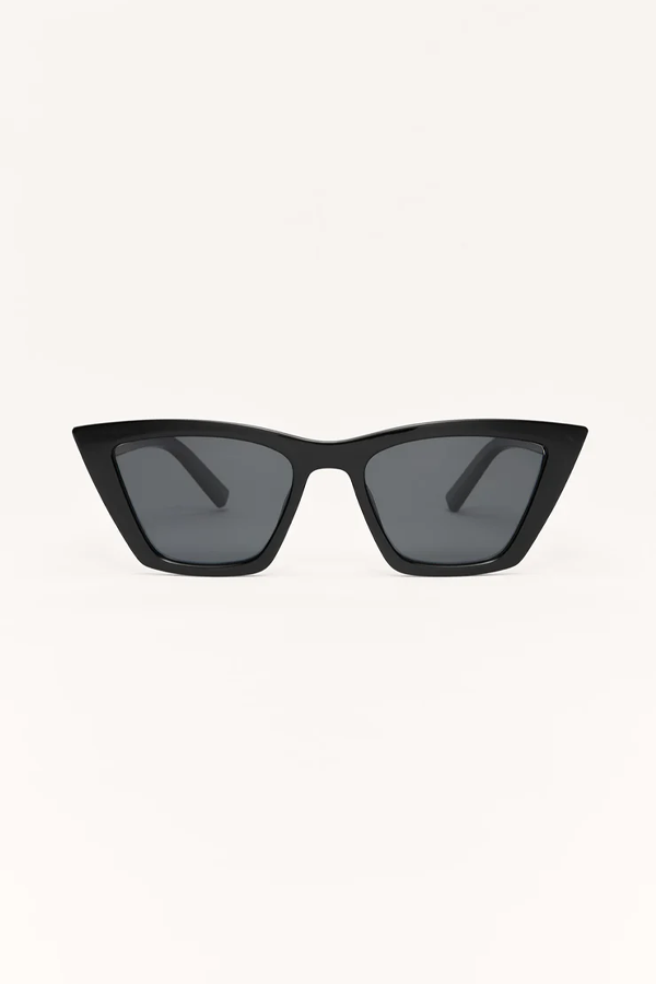 Villa Sunglasses | Polished Black - Grey - Thumbnail Image Number 2 of 4