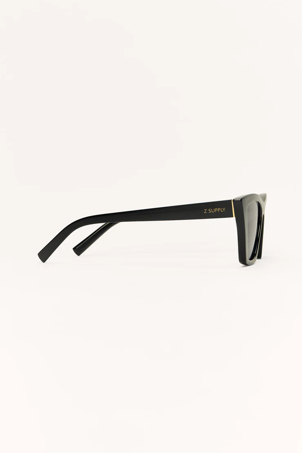 Villa Sunglasses | Polished Black - Grey - Thumbnail Image Number 4 of 4