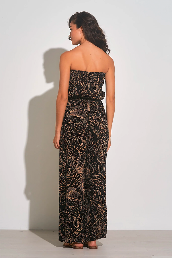 Tropical Strapless Jumper | Black Natural - Thumbnail Image Number 2 of 3