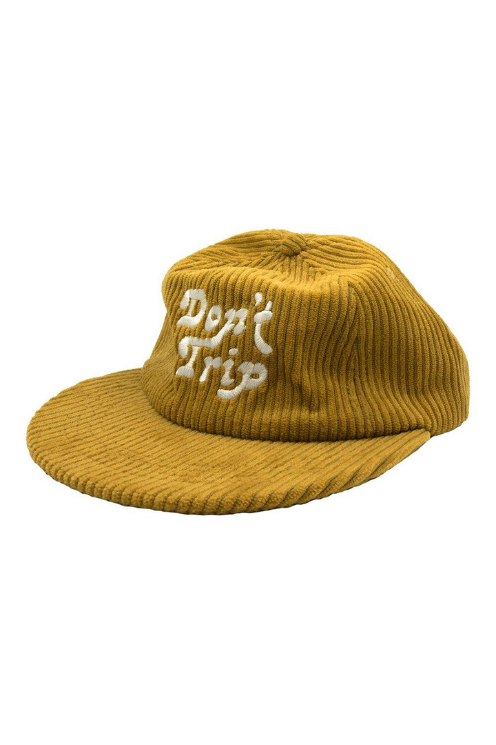 Dont Trip Fat Corduroy Hat | Mustard - Thumbnail Image Number 1 of 2