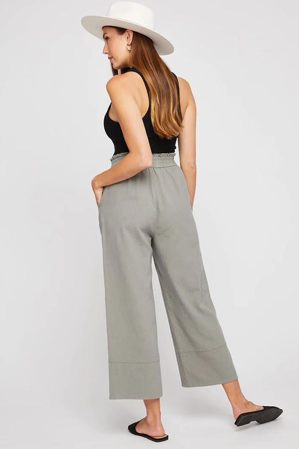 Kennedy Cotton Twill Pant | Sage - Thumbnail Image Number 2 of 2