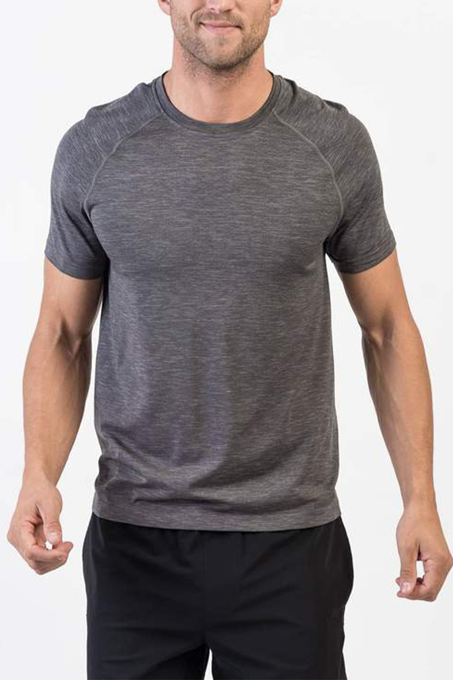 Reign Tech Short Sleeve | Asphalt Heather - Visual Media Number 3 of 3