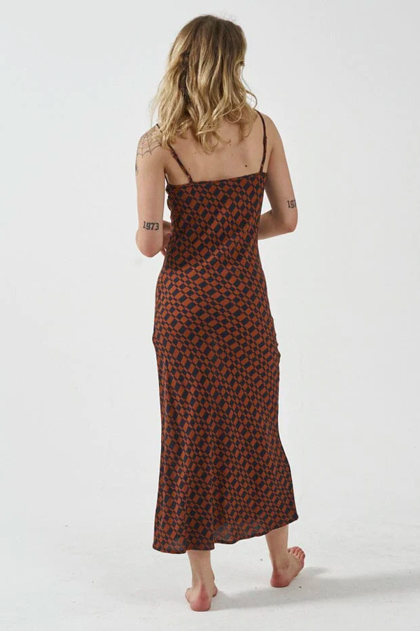 Revel Bias Dress | Navy - Thumbnail Image Number 3 of 3