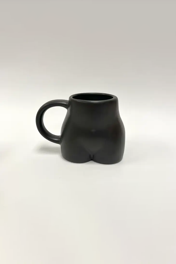 Matte Butt Mug | Black - Thumbnail Image Number 1 of 2
