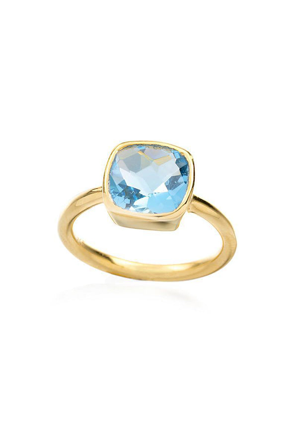 Bezel Ring | Blue Topaz - Visual Media Number 1 of 1
