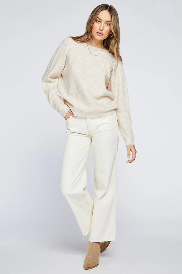 Angela Sweater | Heather Sand - Visual Media Number 1 of 1