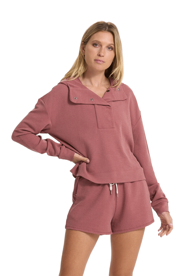Bayview Thermal Hoodie | Rosewood