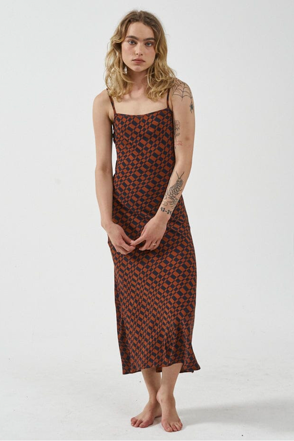 Revel Bias Dress | Navy - Thumbnail Image Number 1 of 3