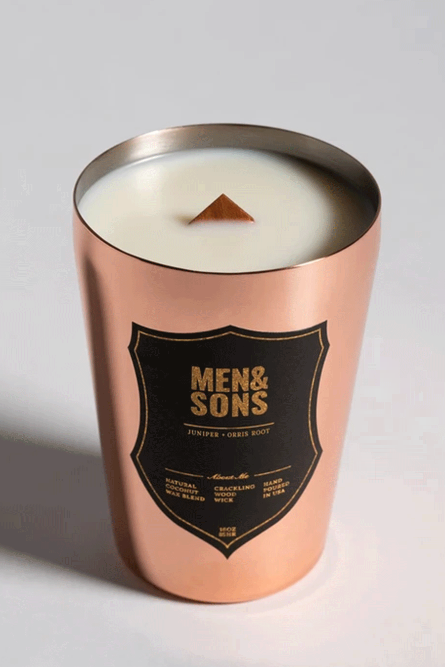 Juniper + Orris Root Candle | Copper Tin 16oz - Visual Media Number 1 of 1