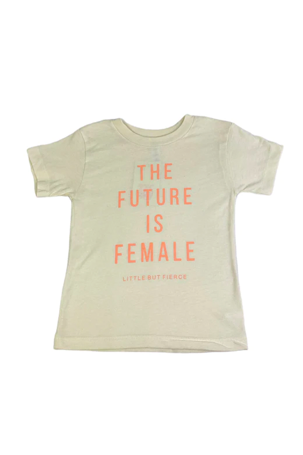 Youth Future Is Female Tee | Natural/Coral - Main Image Number 1 of 1