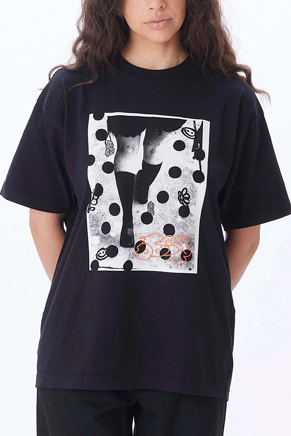 Obey Polka Dots Tee | Off Black