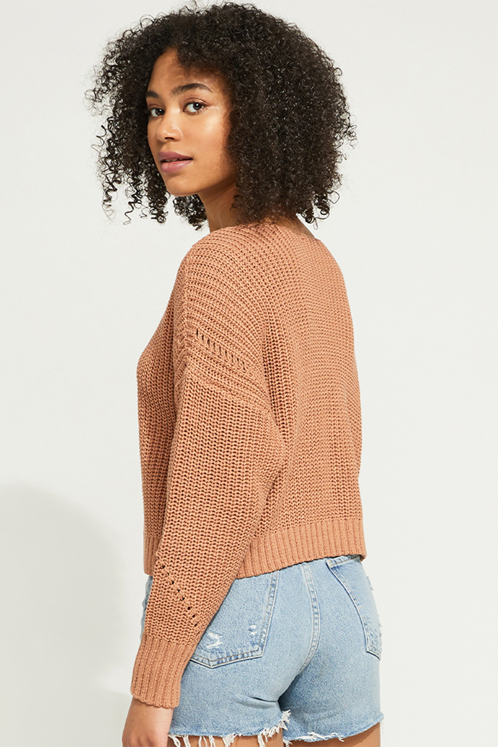 Arizona Knit Sweater | Clay - Thumbnail Image Number 2 of 2