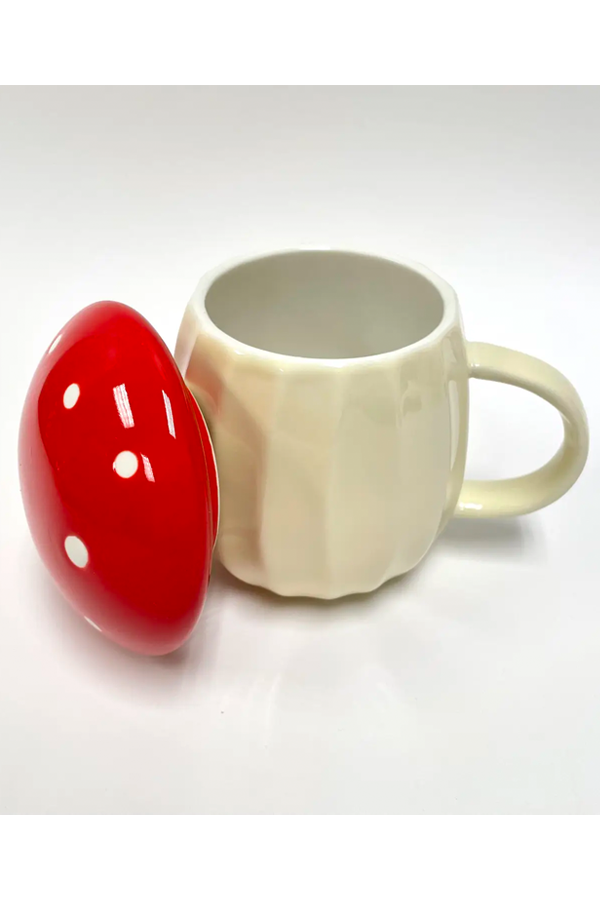 Mushroom Mug With Lid - Thumbnail Image Number 2 of 2