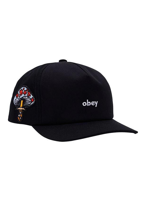 Frank 5 Panel Snapback | Black - Visual Media Number 1 of 1