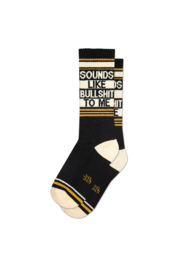 Sounds Like Bullshit Ribbed Gym Sock - Visual Media Number 1 of 1