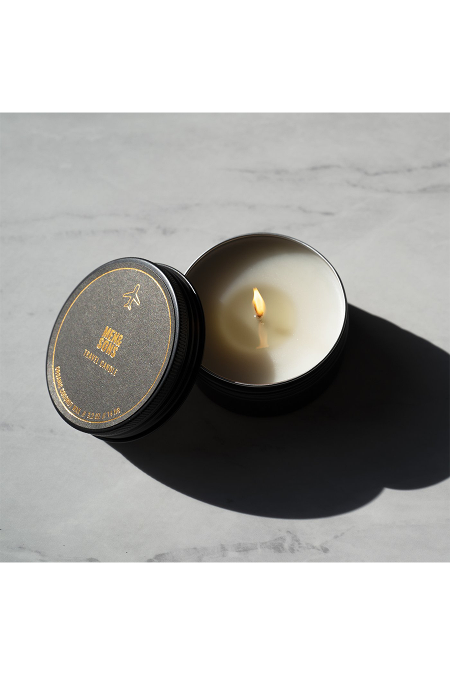 Travel Candle 3oz | Amber + Vanilla - Visual Media Number 1 of 1
