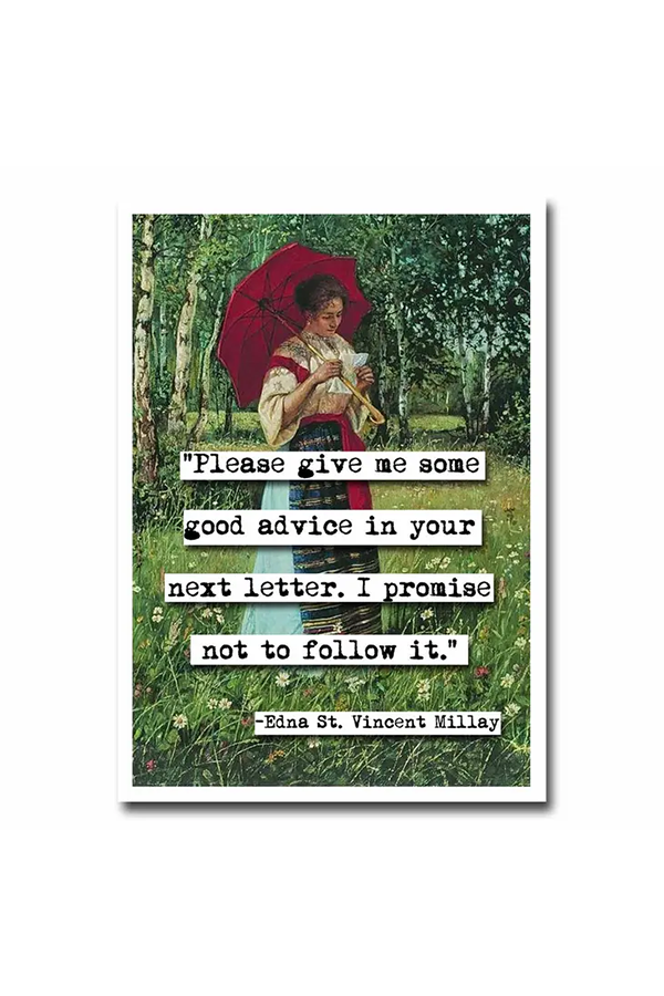 Edna St Vincent Card - Main Image Number 1 of 1