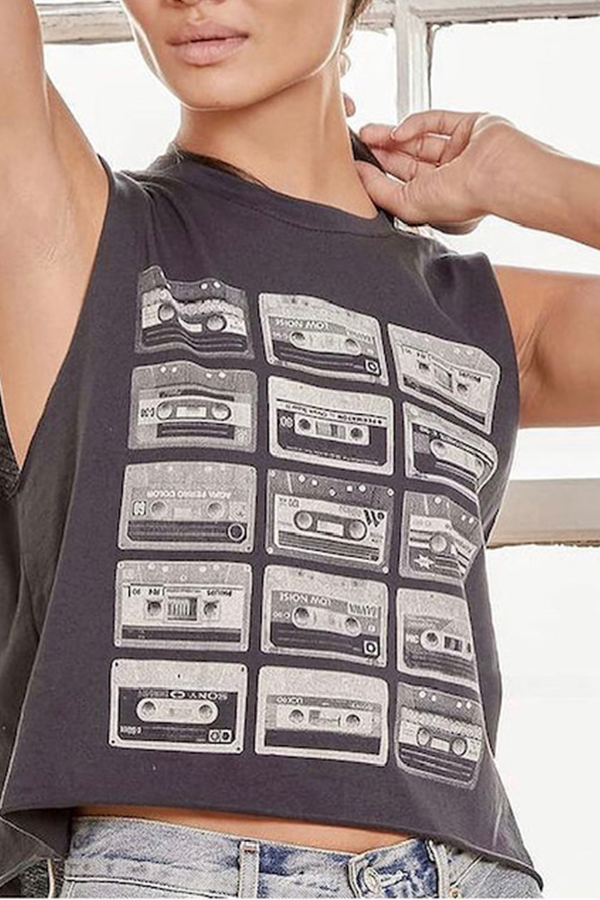 Cassette Tape Muscle | Black - Visual Media Number 1 of 1