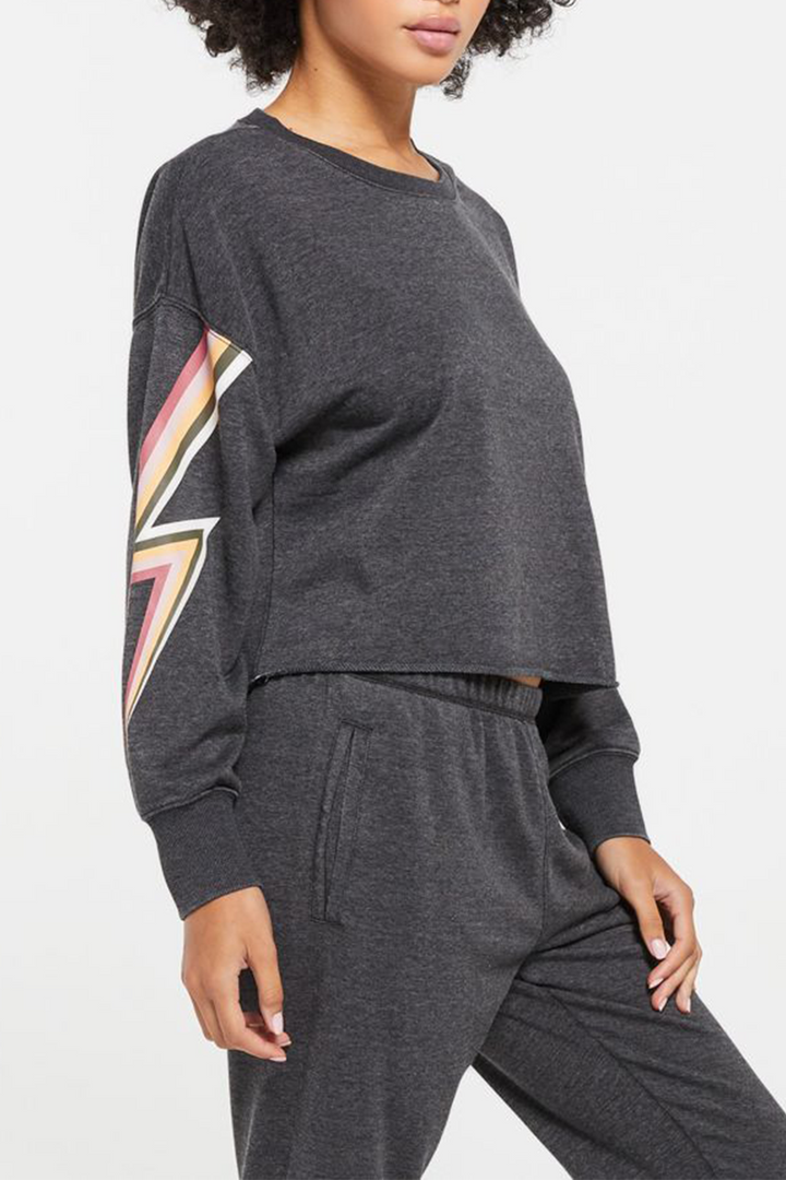 Jayde Bolt Pullover | Black - Thumbnail Image Number 2 of 3