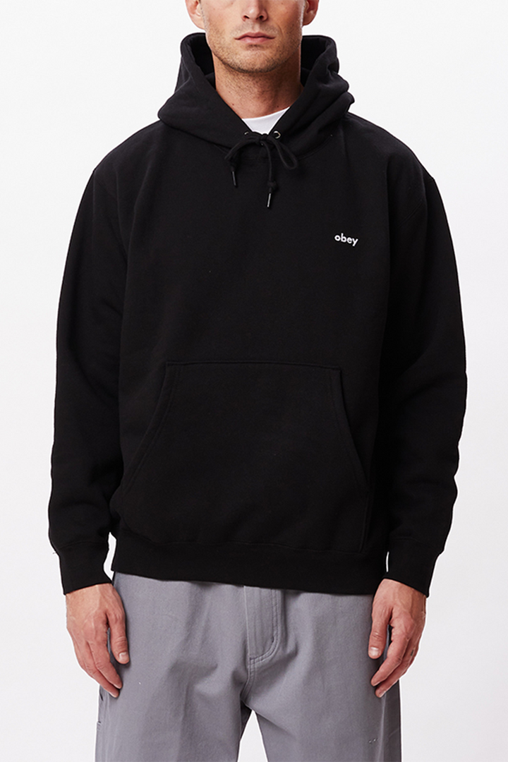 Obey Tab Hood | Black - Thumbnail Image Number 1 of 2