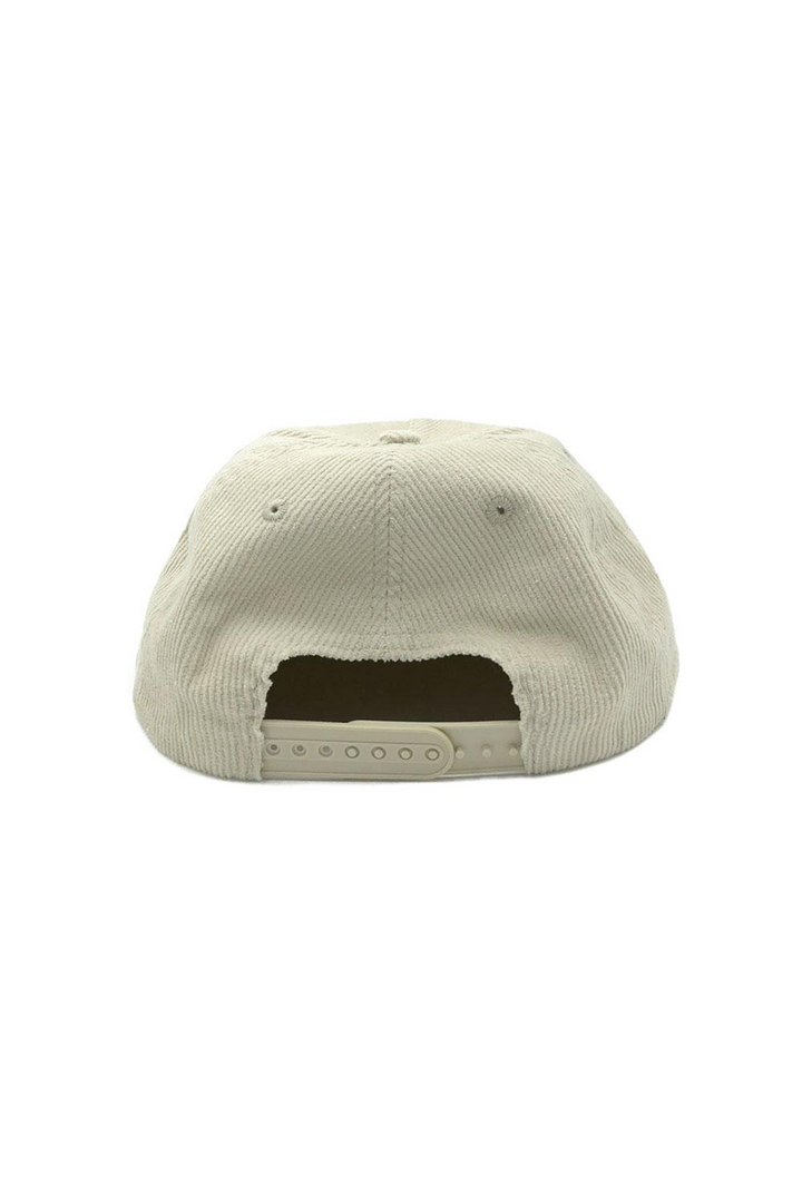 Dont Trip Corduroy Snapback Hat | Cream - Thumbnail Image Number 2 of 2
