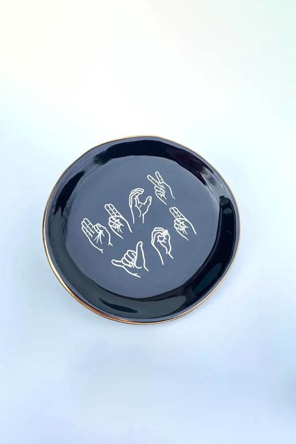 ASL Fuck You Trinket Tray - Visual Media Number 1 of 1