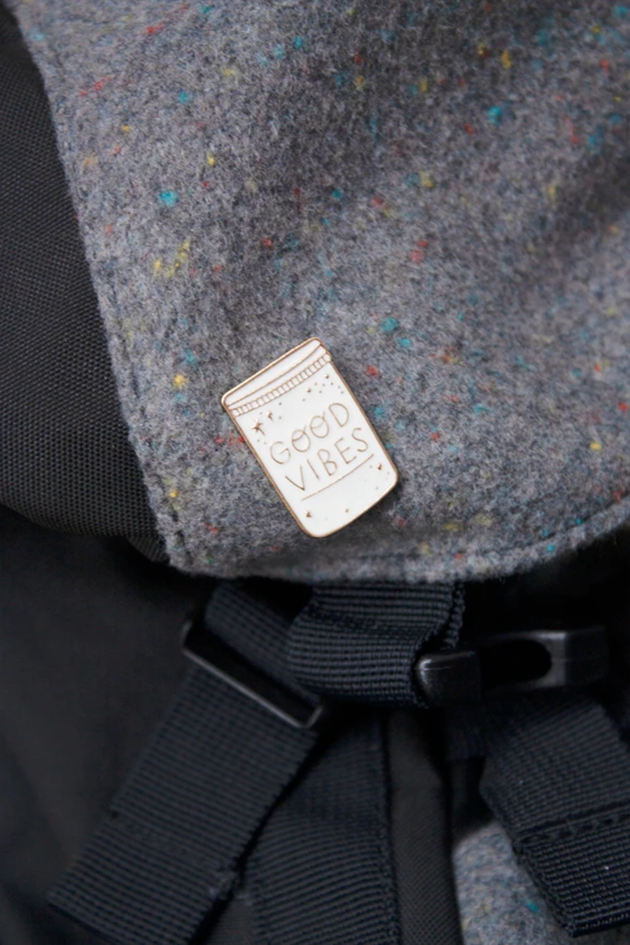Good Vibes Enamel Pin - Visual Media Number 1 of 1