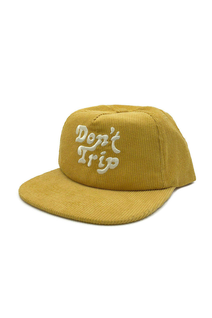 Dont Trip Corduroy Snapback Hat | Mustard - Visual Media Number 1 of 1