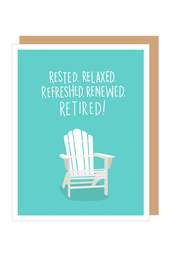 Adirondack Chair Retirement Card - Thumbnail Image Number 1 of 2