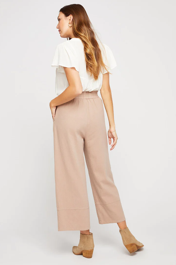 Kennedy Cotton Twill Pant | Almond - Thumbnail Image Number 2 of 2