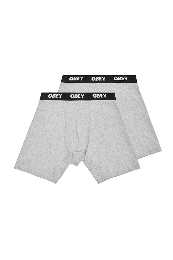 Established Work 2 Pack Boxer |  Ash Grey - Thumbnail Image Number 1 of 3