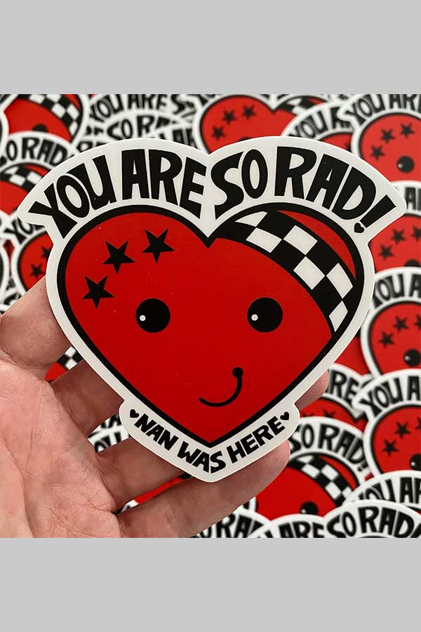 Little Rudie Heart Sticker - Main Image Number 1 of 1