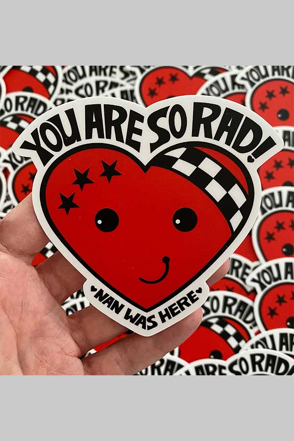 Little Rudie Heart Sticker - Visual Media Number 1 of 1
