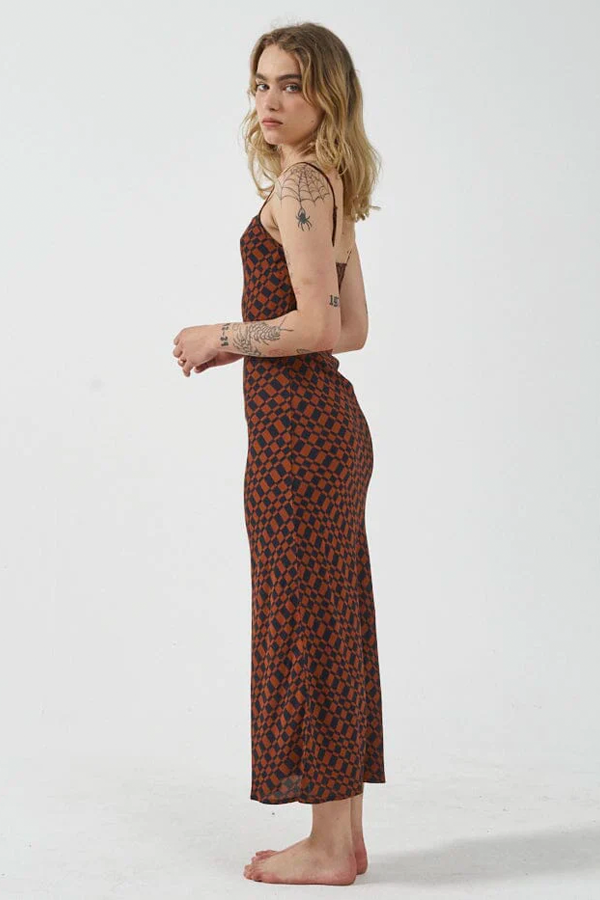 Revel Bias Dress | Navy - Thumbnail Image Number 2 of 3